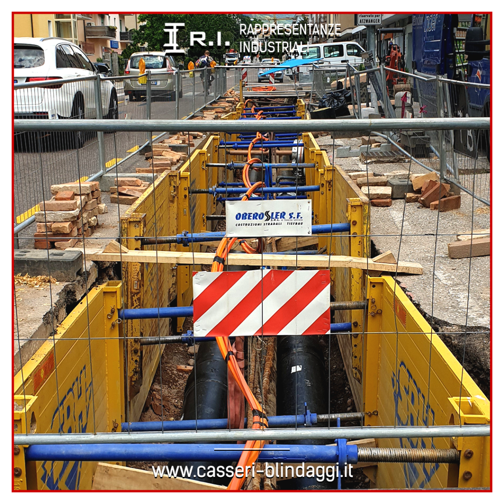 Blindaggio scavo a Bolzano