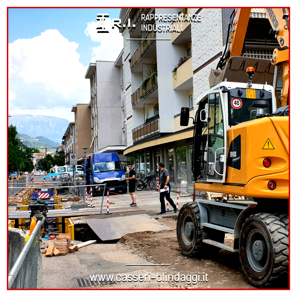 Blindaggio scavo a Bolzano