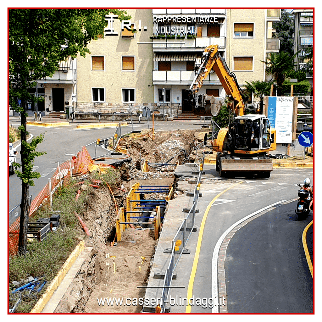 Blindaggio scavo a Bolzano